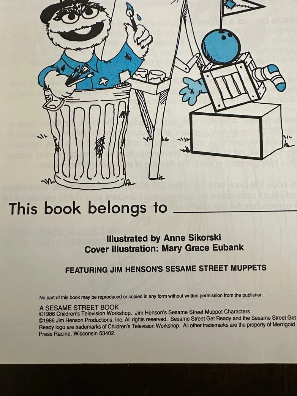 Vintage 1980s Sesame Street Colors & Shapes Activity Book